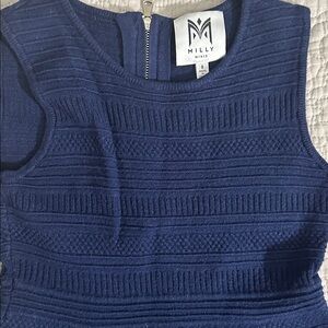 Milly Deep Blue Sleeveless Dress